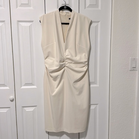 Express | Dresses | Express Beige Formal Dress | Poshmark